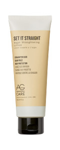 AG Care Set It Straight Argan Straightening Lotion, Smooth Hair and Fight Frizz, Argan-Infused, 5 Fl Oz