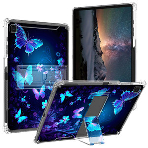 BPQOJB for Samsung Galaxy Tab S6 Lite Case 2024/2022/2020 with Kickstand and Pen Holder Transparent Protective Cover Clear Tablet Case for Samsung Ga