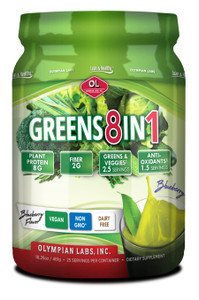 Olympian Lab Greens Protein 8 In 1, 388 Gram