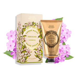 Panier des Sens Verbena Hand Cream - Nourishing Shea Butter Hand Cream for Dry Cracked Hands 97% Natural Ingredients - Dermatologically Tested Hand L