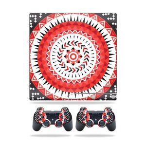 MightySkins Skin Compatible with Sony Playstation 3 Slim Console wrap Sticker Skins Red Aztec