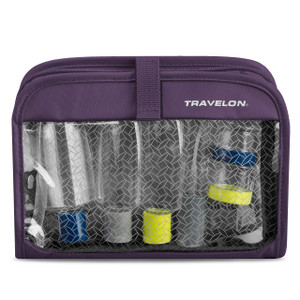 Travelon Wet Dry 1 Quart Bag with Plastic Bottles