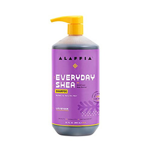 Alaffia EveryDay Shea Shampoo - Normal to Very Dry Hair, Helps Clean with Shea Butter and Coconut Oil, Fair Trade, Lavender, 32 Fl Oz