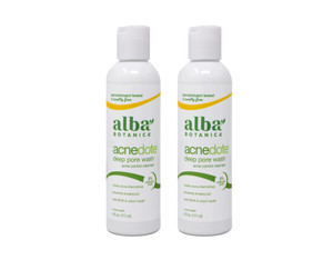Alba Botanica Natural Acnedote Deep Pore Wash, 6 Ounce. (Pack of 2)
