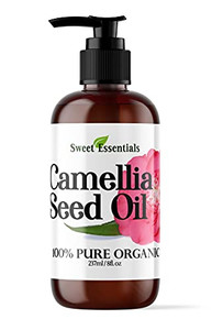 Organic Camellia Seed Oil | Imported From Japan | 8oz Bottle | 100% Pure | 100% Organic | For Hair & Skin Use | Japanese Beauty Oil | Camellia Oleife