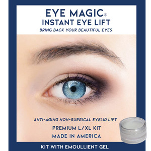 Eye Magic Premium Original Instant Eye Lift Kit (Large XL Kit) 64 Eye Lift Strips + Wax/Gel. Lifts Droopy Upper Eyelids for A Youthful Look