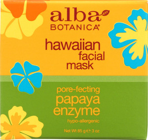 Alba Botanica Hawaiian, Papaya Enzyme Facial Mask, 3 Ounce (Pack of 2)