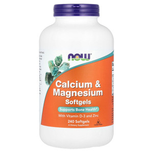 Now Foods, Calcium & Magnesium + D - 240 Softgels