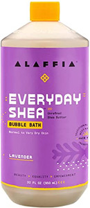 Alaffia Bubble Bath for Women, Lavender  Everyday Shea Butter Formula with Wild Yam, 32 Fl Oz