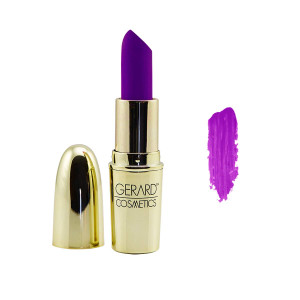 Gerard Cosmetics Lipstick Grape Soda, Purple Lipstick with Comfort Matte Finish, Highly Pigmented, Smooth Formula with Hydrating Ingredients, Cruelty