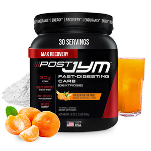 JYM Supplement Science Post Fast-Digesting Carb - Post-Workout Recovery Pure Dextrose, JYM Supplement Science, Mandarin Orange Flavor, 30 Servings