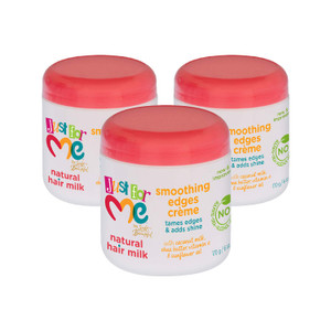 Just For Me Natural Hair Milk Smoothing Edges Creme, Tames Edges & Adds Shine, With Coconut Milk, Shea Butter, Vitamin E & Sunflower Oil, 6 Ounce (3