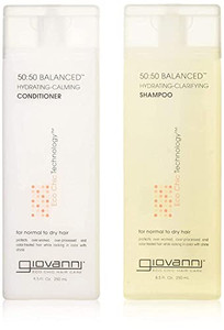 Giovanni 50:50 Balanced Remoisturizer Duo Set Shampoo Hydrating-Clarifying & Conditioner Hydrating-Calming, 8.5 Oz Each