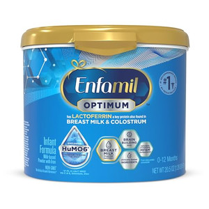 Enfamil Optimum (Enspire), Our Closest Formula to Breast Milk, Immune-Supporting Lactoferrin and Brain-Supporting DHA Baby Formula, Powder 20.5 Oz Tu