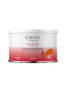 Cirepil - Forte - 400g / 14.11 oz Soft Wax Tin - Strong Strip Wax for Coarse & Resistant Hair - Classic Honey Texture - Effective for Men & Women Bod