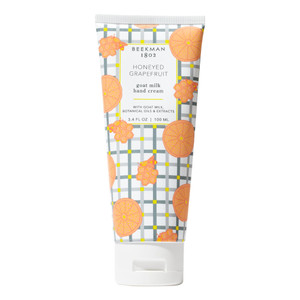 Beekman 1802 Pure Goat Milk Hand Cream, Honeyed Grapefruit - Scented - 3.4 oz - Moisturizing Lotion for Dry Skin - Anti-Aging Hydration - Good for Se