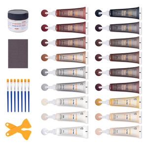 Wood Scratch Repair Kit - 18 Color Wood Fillers Paste for Scratch, Crack, Stain, Discoloration on Vinyl, Hardwood, Laminate, Floor, Furniture, Door,