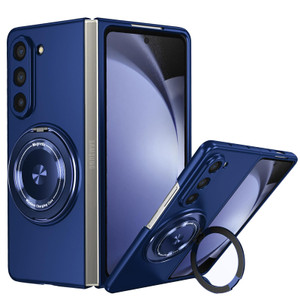 YQODSZ Magnetic Case for Samsung Galaxy Z Fold 6, [Compatible with MagSafe] 360°Rotating Magnetic Ring Kickstand Z Fold 6 5g Phone Case Slim Hard PC