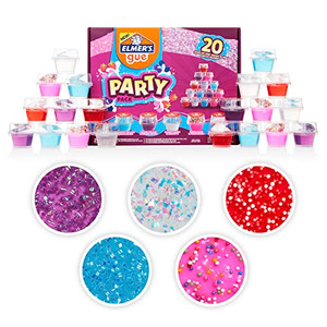 Elmers Gue Premade Slime Slime Kit Includes Fun Unique Add-Ins Party Pack 20 Count
