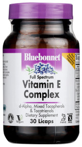 Bluebonnet Full Spectrum Natural Vitamin E Complex Liquid Capsules, 30 Count (743715006003)