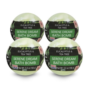 Nature's Beauty Eucalyptus & Tea Tree Bath Bomb Multi-Pack- Natural Hand Crafted, Non-Staining, Luxury Fizzy Spa Bomb, Sooth + Restore Skin, Made w/C