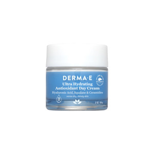 Derma E Ultra Hydrating Antioxidant Day Cream  Face Moisturizer with Hyaluronic Acid, Squalane, and Ceramides to Smooth and Nourish, Hydrating Face