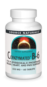 Source Naturals Coenzymated B-6, Promotes a Healthy Nervous System*, 333mg - 60 Tablets