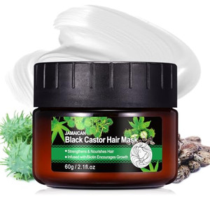 RTBYUE Jamaican Black Castor Oil Hair Treatment Masks - Hydrating and Strengthening Masque for Dry, Damaged Hair - Hair Care Gift (2.1 oz)