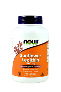 NOW Foods Sunflower Lecithin 1,200 Mg Softgels, 2 Pk