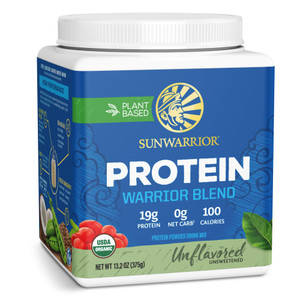 Sunwarrior Organic Plant Based Protein Powder | Vegan Organic Protein Powder Unflavored with BCAA Amino Acids & Hemp Seed Pea Blend | Non-GMO Soy Dai