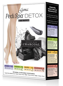 Gena Pedispa Detox Charcoal Intro Kit, 4 Ounce