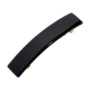 Black Hair Barrette for Thin Hair, Classic Rectangle French Barrette for Women, Lightweight and Comfortable, Strong Hold | France Luxe