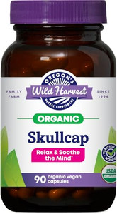 Oregon's Wild Harvest Organic Skullcap Vegan Capsules | Traditional Herbal Supplement, 90 Count
