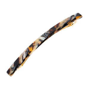 France Luxe Neutral Hair Barrette for Women with Thin Hair, Elegant Long & Skinny French Barrette, Strong Hold, Lightweight, Damage-Free Design, Brow