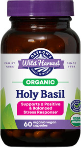 Oregon's Wild Harvest Organic Holy Basil Herbal Supplement, 60 Count