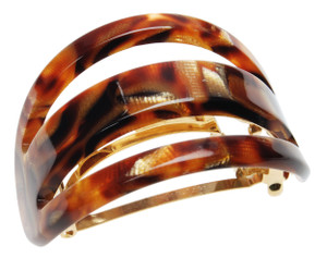 France Luxe Cutout Oval Ponytail Barrette - Africa