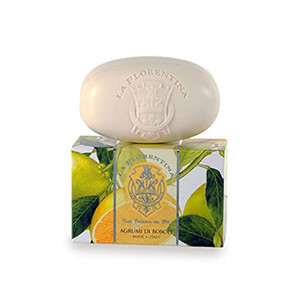 La Florentina Luxury Soap, Large, 10.5 oz./300g, Boxed Soap Imported From Italy (Boboli Citrus)