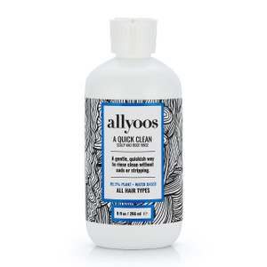 Allyoos A Quick Clean, Hair Rinse, Removes Sweat, Oil & Buildup From Scalp & Hair, No Suds, Dry Shampoo Alternative, Balances Scalp, Sulfate-Free