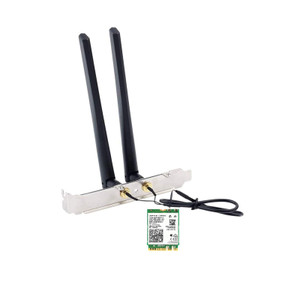 AX210NGW DTK WiFi Card WiFi 6E Supports 6GHz, 2230, 2x2 AX+BT 5.3+Tri-Band, Includes RF Cable (11 inch), 5dBi High Gain Antennas and Low-Profile Brac