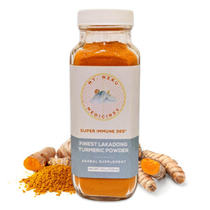 Mt.Meru Medicines Finest Lakadong Turmeric/Haldi Powder, Non-GMO, Third-Party Tested for Heavy Metals and Curcumin Content, Hand-Picked, Sun-Dried an