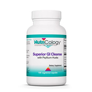 Nutricology Superior GI Cleanse Supplement - Gut Cleanse Detox, Constipation Relief for Men & Women, Colon Cleanse, Magnesium - 100 Count
