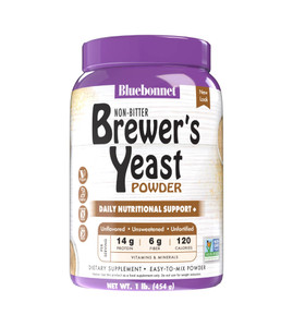 Bluebonnet Nutrition Super Earth Brewers Yeast Powder, Super Food, Whole Food, Source for Vitamins, Great Tasting, Vegan, Vegetarian, Non GMO, Gluten