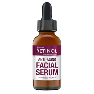 LIVAURA Retinol Anti-Wrinkle Facial Serum  Vitamin A Concentrate Improves Skins Elasticity & Tone and Minimizes Appearance of Fine Lines & Wrinkles