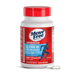 Move Free Advanced Glucosamine Chondroitin MSM + Vitamin D3 Joint Support Supplement, Supports Mobility Comfort Strength Flexibility & Bone + Immune