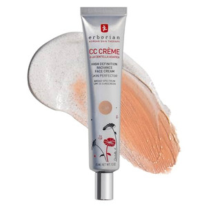 Erborian Color Correcting CC Cream with Centella Asiatica, Fair (Clair) - Light Multi-Purpose Facial Concealer with Illuminating Finish Soothes & Hyd