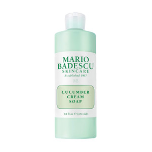 Mario Badescu Cucumber Cream Soap - Gentle, Creamy Facial Cleanser Infused with Vitamins and Minerals - Removes Light Makeup, Oil and Impurities - Fa