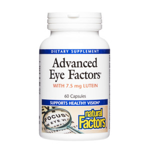 Natural Factors, Advanced Eye Factors, Antioxidant Support for Healthy Vision with Lutein and Zeaxanthin, 60 Capsules
