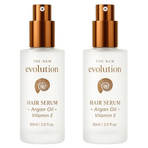 HerStyler Evolution Argan Oil Serum - Vitamin E Nourishing Treatment to Soften Dry Hair, For Hair Straightening With Aloe Vera (2 Pack)