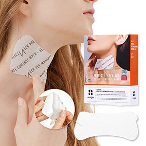 Avajar Perfect Neck Age Wrinkle Control Mask 5pcs - Neck Wrinkle Pads | Neck Cream Mask | Neck Lift Mask | Neck Tightening Mask | Neck Wrinkle Patche