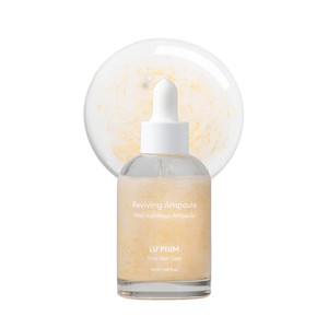 LU'PIUM Reviving Ampoule 50ml 1.69 fl. oz.  Gold Collagen & Cica Soothing Ampoule for Skin Balance, Hydration & Vitality Boost, Korean Anti-Aging Se